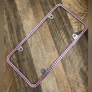 Rhinestone License Plate Frame